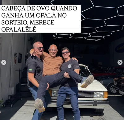 Cliente com Opala entregue pela Toca do Opala